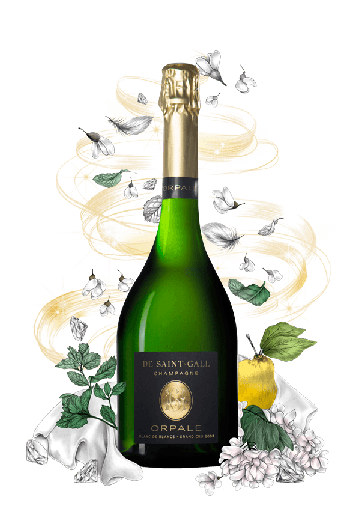 de Saint Gall ORPALE BRUT BLANC de BLANCS MILLESIME Grand Cru 2012 150 cl